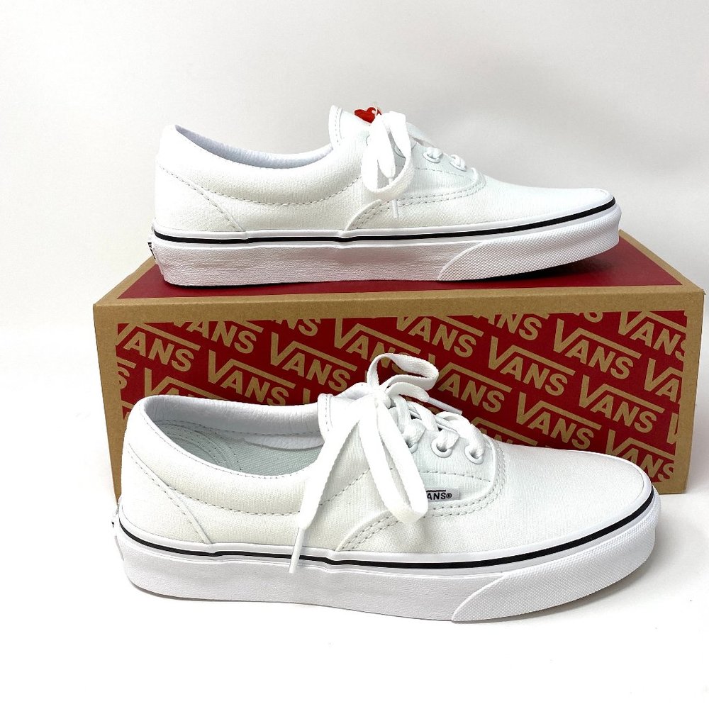 🍃March Sale🍃 VANS Era True White Canvas Men's Sneakers Size 12 VN000EWZW00 - Picture 2 of 9